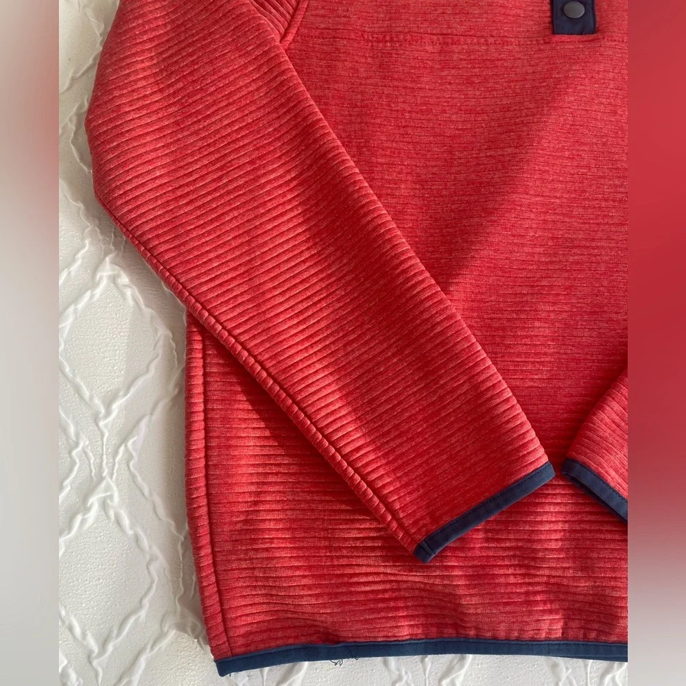 J. Crew - Red/Pink Elevated Casual Pullover Fleece - Size S